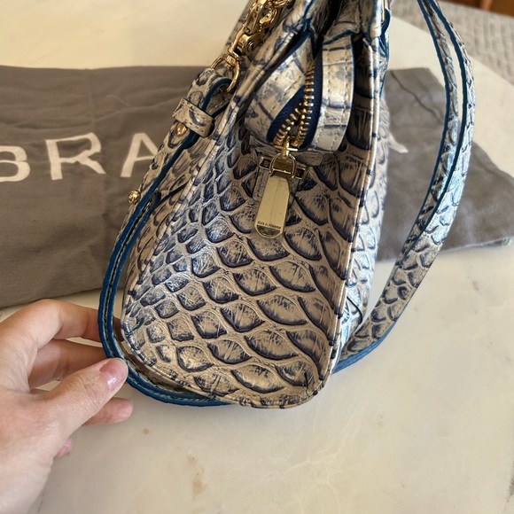 Brahmin Arden Satchell Pamilla Leather Satchel - Steel - Picture 5 of 10